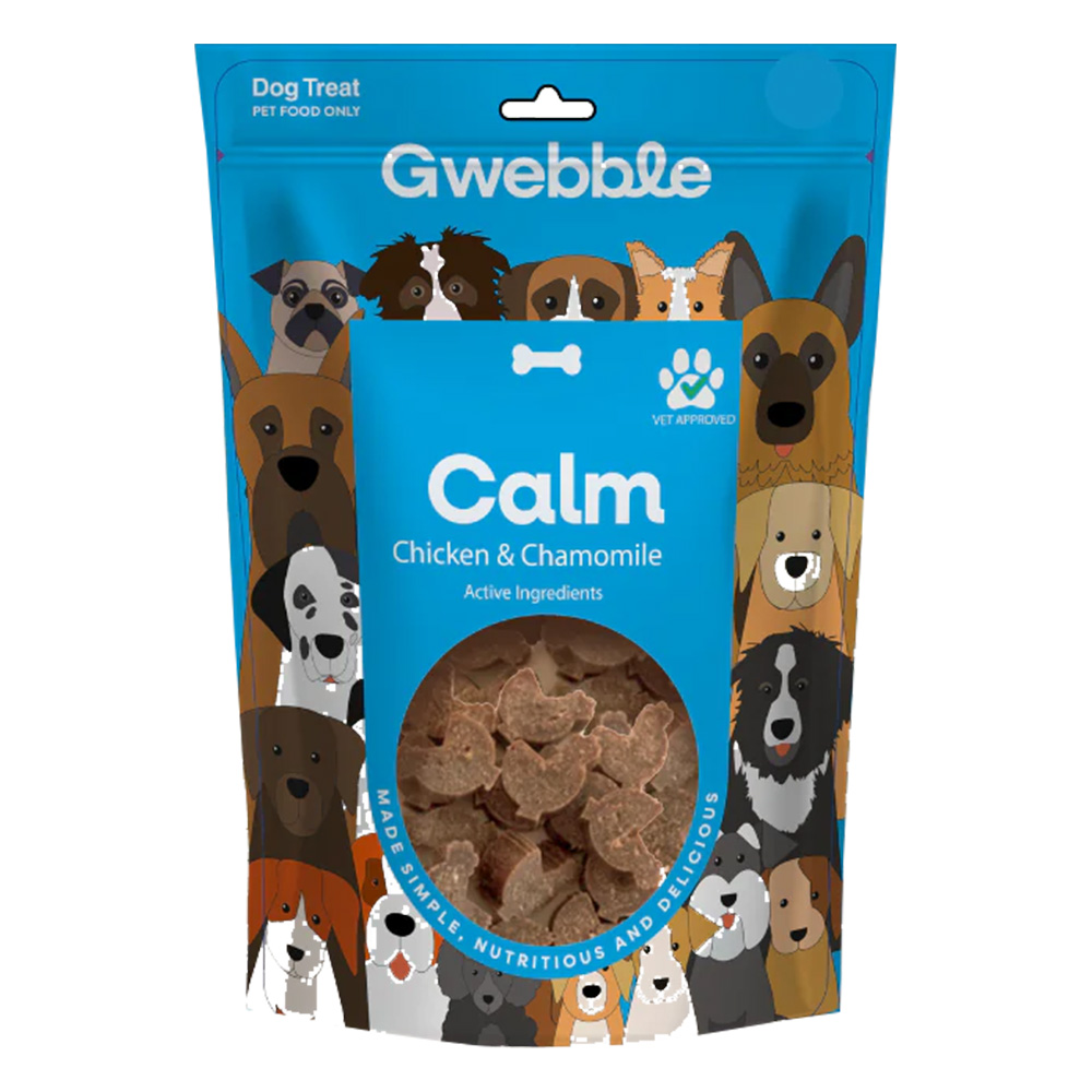 Gwebble Calm Chicken & Chamomile Dog Treats  140 Gm